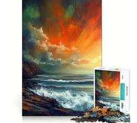 Puzzle da 1000 pezzi "Sinfonia al tramonto" per ragazzi, gioco di logica e abilità, antistress, taglio preciso, regalo perfetto 38x52cm