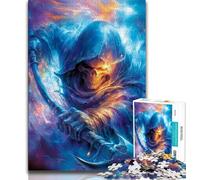 Puzzle da 1000 pezzi "Skeleton Knight" per adulti e adolescenti, sfida difficile e antistress, ideale come regalo per tutta la famiglia, 50x75cm