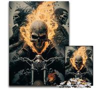 Puzzle da 1000 pezzi "Skeleton Knight", puzzle impegnativi perfetti per riunioni di famiglia, compleanni, feste 50x75CM/19,68x29,52 pollici