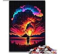Puzzle da 1000 pezzi "Sky on Fire" Puzzle difficili per adulti, dimensioni 50x75cm, perfetto per la casa o l'ufficio, regalo di Natale ideale