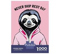 Puzzle Da 1000 Pezzi Sloth Rest Day Puzzle Per Adulti Gioco Rompicapo Vacanza A Casa Ammazzare Il Tempo Offerta Come Regalo Per Tutta La Famiglia 70x50cm/1000pcs