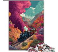 Puzzle da 1000 pezzi "Smog Train" per adulti, regalo per 14+ anni, allena il tuo cervello e le tue mani, gioco di Natale (50x75cm)