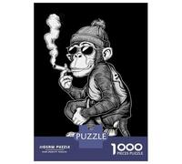 Puzzle Da 1000 Pezzi Smoker Monkey Puzzle Per Adulti Gioco Rompicapo Ma Divertente E Umoristico Offerta Regalo Per Tutta La Famiglia 52x38cm/1000pcs