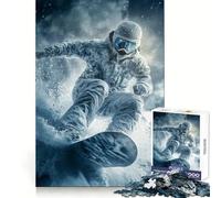 Puzzle da 1000 pezzi "Snowboarder nella tempesta" per adolescenti Puzzle che migliora la memoria, rilassante e compatto, ideale come regalo festivo (50x75cm)