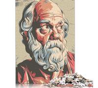 Puzzle da 1000 pezzi "Socrate da dipingere", puzzle per adulti, difficoltà alta, giochi educativi, giocattolo, decorazione per la famiglia (38x26 cm).