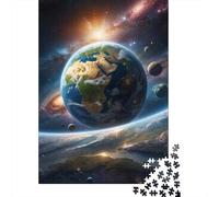 Puzzle da 1000 pezzi "Sogni della Terra" per adulti, regalo di Halloween, puzzle per adulti, decorazioni e regali unici per la casa, 1000 pezzi (38x26 cm)