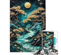 Puzzle da 1000 pezzi Sogni di Sakura Dorati per adolescenti Un puzzle che allena la mente e la manualità amici e familiari 50x75cm