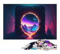Puzzle da 1000 pezzi Sogni di un mondo lontano per adulti e bambini puzzle in legno ottimo regalo per adulti (dimensioni 75x50 cm)