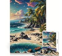 Puzzle da 1000 pezzi "Sogno Caraibico" per adulti, esercizio di ragionamento, divertimento tranquillo, bordi di alta qualità, regalo per le vacanze (50x75cm)