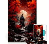 Puzzle da 1000 pezzi "Sogno Samurai" per adulti, ideale per rafforzare la memoria, alleviare lo stress e creare un'atmosfera piacevole Perfetto per un compleanno a sorpresa (50x75cm)