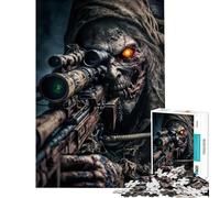 Puzzle da 1000 pezzi - Soldato zombie dell'esercito morto - Difficile e stimolante - Analisi e logica - Giocattolo fai da te per ragazzi dai 14 anni in su (38x52cm)