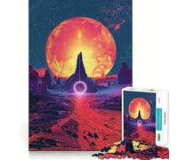 Puzzle da 1000 pezzi "Sole da un altro spazio" per adolescenti, ideale per ricordare, migliorare, calmare la mente, con un'opera d'arte nitida e da collezione 50x75cm