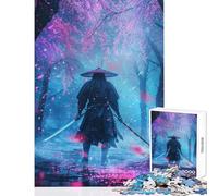 Puzzle da 1000 pezzi solitario Sakura Samurai giocattolo educativo ottimo regalo per gioco educativo adatto per la decorazione del desktop dimensioni 50x75cm