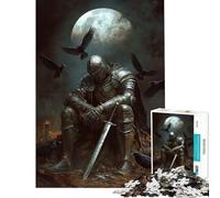 Puzzle da 1000 pezzi "Solitudine al chiaro di luna del cavaliere" per adolescenti ideale per passare il tempo durante le vacanze a casa una sfida stimolante da completare e un regalo antistress