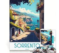 Puzzle da 1000 pezzi Sorrento Italy | Giochi pratici difficili e stimolanti regali per amici e familiari 38x26cm