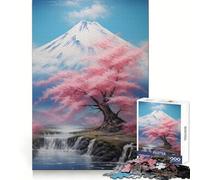 Puzzle da 1000 pezzi "Sotto il Monte Fuji" per adolescenti, stimola la logica, rilassa la mente, divertente e sicuro da assemblare Ottimo regalo (38x52cm)
