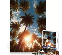 Puzzle da 1000 pezzi "Sotto le palme" per ragazzi, ideale per lo sviluppo del ragionamento, un'attività rilassante e piacevole Bordi di alta qualità Un regalo perfetto (38x52cm)