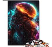 Puzzle da 1000 pezzi Space Alien I in legno, idea regalo per le feste, opera d'arte umoristica, opera d'arte dettagliata 50x75cm, Natale o compleanni