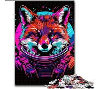 Puzzle da 1000 pezzi "Space Astronaut Fox" in cartone, per adolescenti e ragazzi, ideale come regalo di compleanno e di festa(1000 pezzi, 26x38cm)