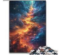 Puzzle da 1000 pezzi Space Beautiful Neon Puzzle in cartone, gioco rompicapo, gioco interattivo per famiglie, adatto a tutte le età(26x38cm)