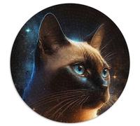 Puzzle da 1000 pezzi "Space Cat" in cartone per adulti, perfetto per decorazioni per la casa, compleanni, feste e regali (67,5x67,5cm)