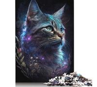 Puzzle da 1000 pezzi Space Cat per adulti Puzzle di carta per adulti Adolescenti Uomo Donna Regalo 1000 pezzi (75x50 cm)