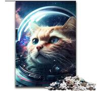 Puzzle da 1000 pezzi "Space Cat Universe" in legno, attività divertente per la casa, 50x75cm, gioco rompicapo per adolescenti, regalo perfetto per le feste
