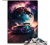 Puzzle da 1000 pezzi Space Cool Cars in legno, perfetto per decorare la casa o l'ufficio, ideale come regalo di Natale Dimensioni: 50x75cm Natale o compleanni