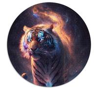 Puzzle da 1000 pezzi "Space Cosmic Tiger" per adulti, attività di unione familiare, regalo per la casa, gioco di ruolo per famiglie (67,5x67,5cm)