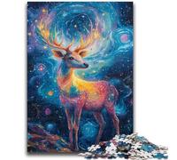 Puzzle da 1000 pezzi Space Deer per adolescenti, aiutare il cervello a esercitare i giocattoli che creano dipendenza e coltivano la pazienza Ottimo regalo (50x75cm)