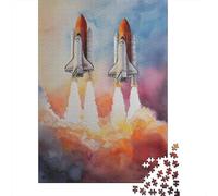 Puzzle Da 1000 Pezzi Space Shuttle Launch Art Print Puzzle Per Adulti Gioco Per Famiglie Migliora La Memoria Ideale Come Regalo Per Tutta La Famiglia 70x50cm/1000pcs