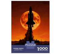 Puzzle Da 1000 Pezzi Space Shuttle Launch Silhouette Puzzle Per Adulti Giochi Rilassanti Sfida Difficile Divertimento A Casa Attività, 70x50cm/1000pcs