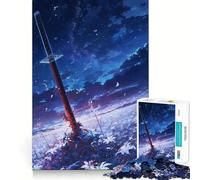 Puzzle da 1000 pezzi Spada del Campo di Stelle Cadenti per adolescenti migliora la memoria, rilassante e divertente, con bordi affilati, 38x26cm