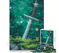 Puzzle da 1000 pezzi "Spada nella foresta" per ragazzi, gioco di allenamento mentale, gioco di gruppo, taglio di precisione, regalo per le feste 38x26cm