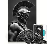 Puzzle da 1000 pezzi "Spartano e lo scudo" per adulti, gioco stimolante per la mente, gioco di gruppo, design chiaro e grazioso, regalo 38x52cm