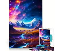 Puzzle da 1000 pezzi "Spatial Field" per adulti, sfida cognitiva, gioco di gruppo, design chiaro e grazioso, regalo 38x52cm