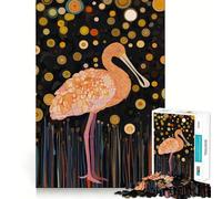 Puzzle da 1000 pezzi "Spatola rosa in una notte stellata" per adolescenti, ideale per migliorare la memoria, rilassarsi e creare un'atmosfera magica (38x26cm)