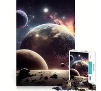 Puzzle da 1000 pezzi "Spazio e pianeti" per ragazzi, gioco di squadra, attività creativa, regalo classico (38x52cm)