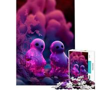 Puzzle da 1000 pezzi "Spectral Sweethearts" - Un gioco avvincente per coltivare la pazienza rilassante che stimola l'analisi e la logica Un'opera d'arte un regalo perfetto (dimensioni 38x26cm)