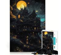 Puzzle da 1000 pezzi Spettrale nella foresta per adolescenti, gioco di logica, passatempo rilassante, taglio preciso, 50x75cm