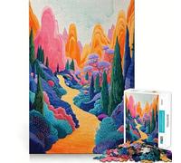 Puzzle da 1000 pezzi "Spettro surreale per adolescenti", con design rilassante e di facile assemblaggio, perfetto per la decorazione della parete 50x75cm