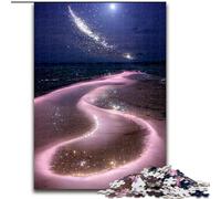 Puzzle da 1000 pezzi "Spiaggia dei sogni colorata" in legno, idea regalo unica per la casa fai da te 50x75cm per adolescenti e famiglie, decorazione fai da te perfetta e sfida rompicapo