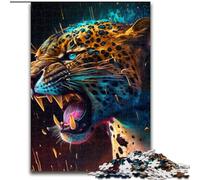 Puzzle da 1000 pezzi Spirit Leopard, puzzle impossibili per adulti, regalo perfetto per genitori, amanti, amici - età 14+, dimensioni 38x26cm