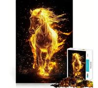 Puzzle da 1000 pezzi "Spirito del Cavallo Ardente",gioco di precisione,giocattolo creativo e divertente,gioco di pace,regalo di Natale rilassante 50x75cm