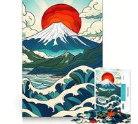 Puzzle da 1000 pezzi "Spirito del Giappone - Monte Fuji" per adolescenti, ideale per il relax e il divertimento, con immagini nitide e perfette come regalo stagionale 38x26cm