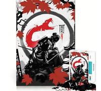 Puzzle da 1000 pezzi "Spirito del Serpente Samurai" per adolescenti, stimola la memoria, favorisce la calma e il relax, con taglio di alta qualità, un regalo speciale (50x75cm)