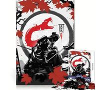 Puzzle da 1000 pezzi "Spirito del Serpente Samurai" per adulti, gioco di logica e serenità, taglio preciso, regalo di Natale (38x26cm)