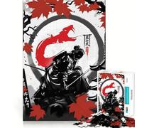 Puzzle da 1000 pezzi "Spirito del Serpente Samurai" per adulti, gioco di logica e serenità, taglio preciso, regalo di Natale (38x26cm)