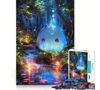 Puzzle da 1000 pezzi Spirito dell'Acqua nella Foresta per adulti,gioco di memoria divertente,componenti robusti e ben definiti, alleviare lo stress (38x26cm)