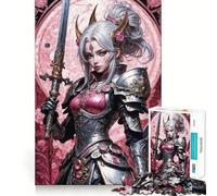 Puzzle da 1000 pezzi "Splendente Principessa Guerriera" per adulti e ragazzi, gioco di logica solido, silenzioso e divertente, taglio di precisione, Babbo Natale, scegli il tuo desiderio (38x52cm)